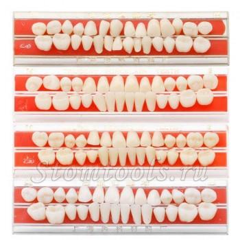 1 Комплект 24# Зубные Протезы Зубов Материал Сплав-Контактный Фарфора Цвета Тени