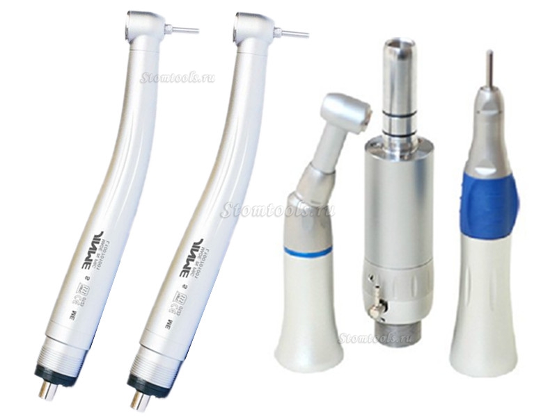 Greeloy® GU-P206 портативная стоматологическая установ + Jinme® наконечники комплект+ порошкоструйный наконечник(air flow )