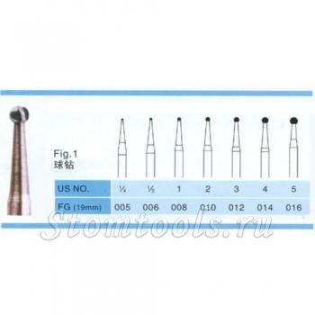 100шт твердосплавные боры FG 1.6мм