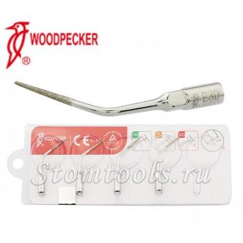 10 шт Woodpecker Стоматологическая Алмаз покрытием ультразвуковой Скалер