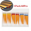 1box / 60Pcs Зубоврачебная Гуттаперча  для Dentsply Maillefer Protaper F1-F3