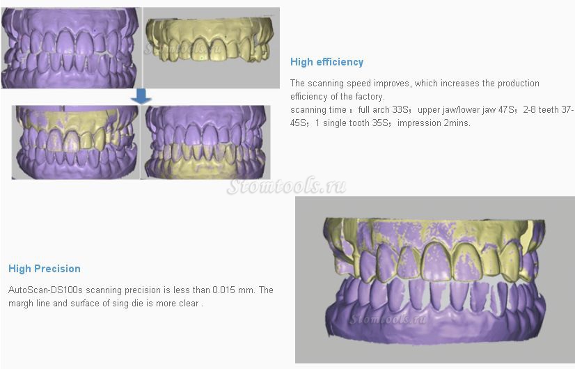 SHINING 3D®AutoScan-DS100 стоматологические 3D сканеры стационарного восстановления стоматологического лабораторного обо