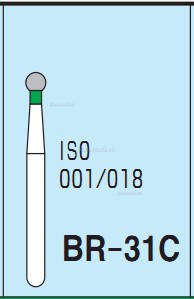 100шт алмазным бором 1.6мм FG BR-31C